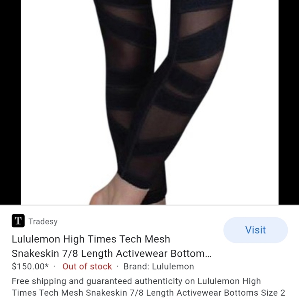 Lululemon Python High Times Tech Mesh Legging 6 - image 7